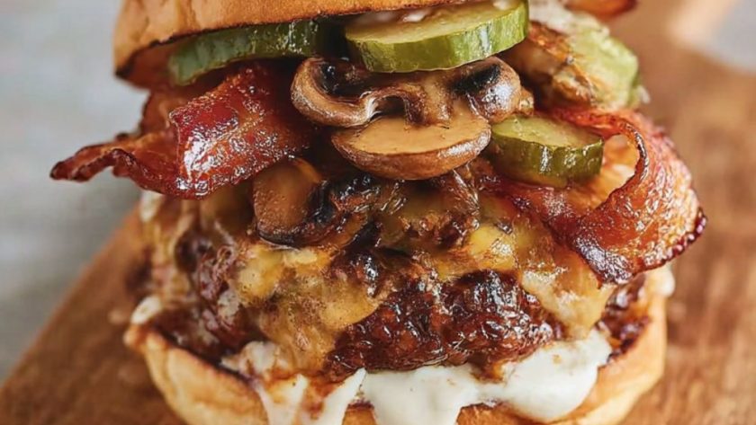 Bacon rarebit burger Recipe