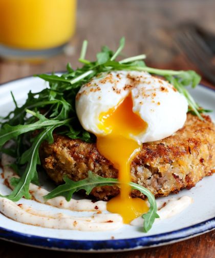 Beef Hash Cakes with Chipotle Yoghurt Recipe