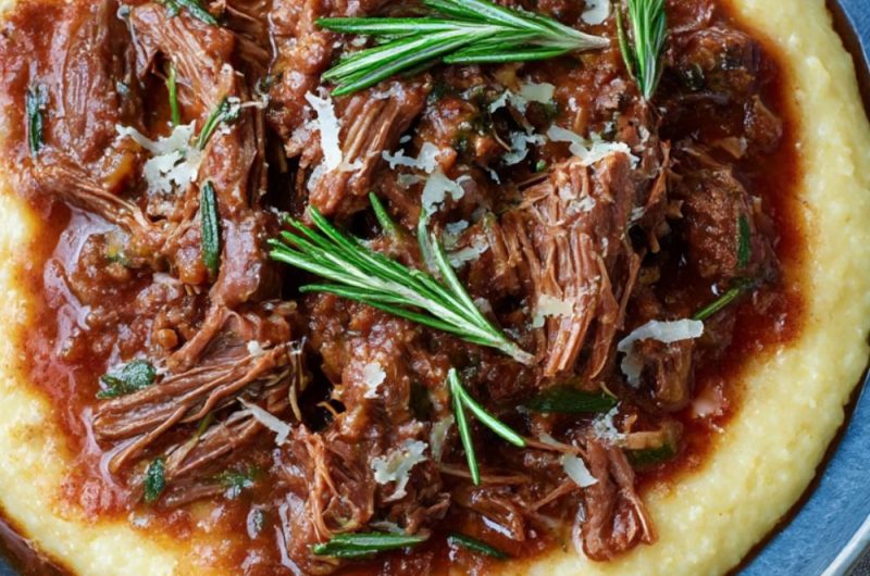 Beef Shin Ragu with Creamy Polenta Recipe
