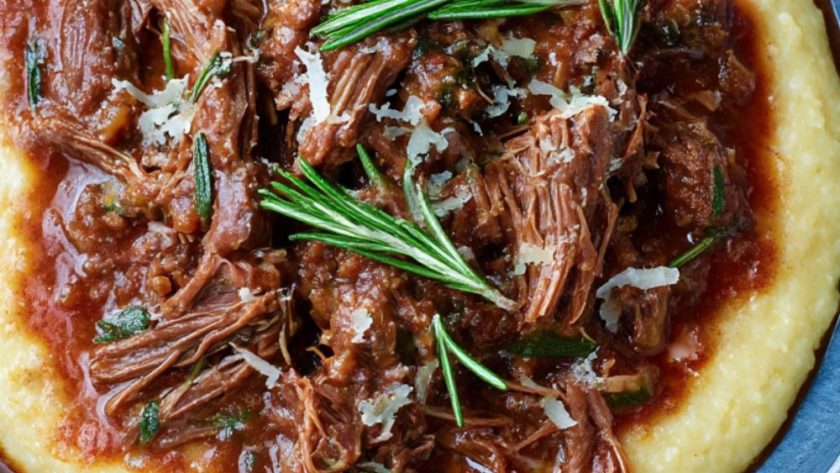 Beef Shin Ragu with Creamy Polenta Recipe