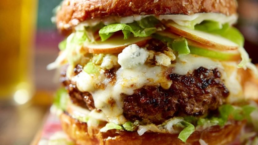 Blue Cheese & Apple Burger Recipe