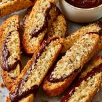 Chocolate, peanut & coconut twice-baked biscuits Recipe