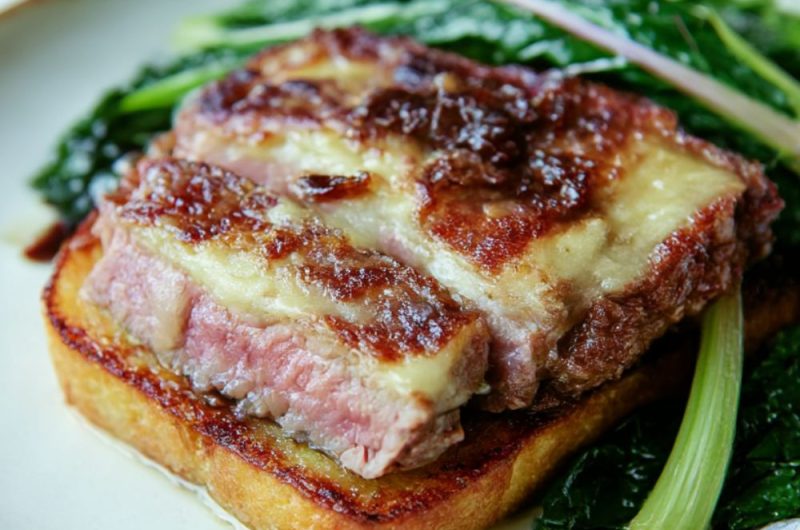 Grilled Veal with Welsh Rarebit Recipe