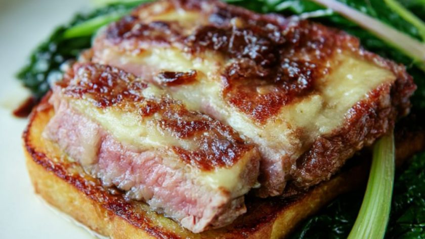 Grilled Veal with Welsh Rarebit Recipe