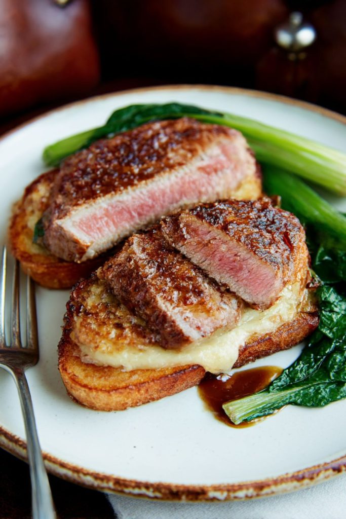 Grilled Veal with Welsh Rarebit Recipe