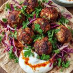 Harissa meatball wraps Recipe