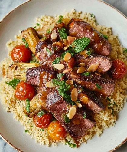 Juicy seared steak Recipe