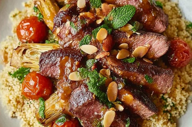 Juicy seared steak Recipe