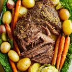 Mustard Brisket with Veg & Beef Broth Recipe