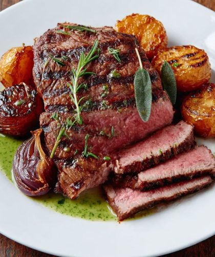 Roasted rump steak Recipe