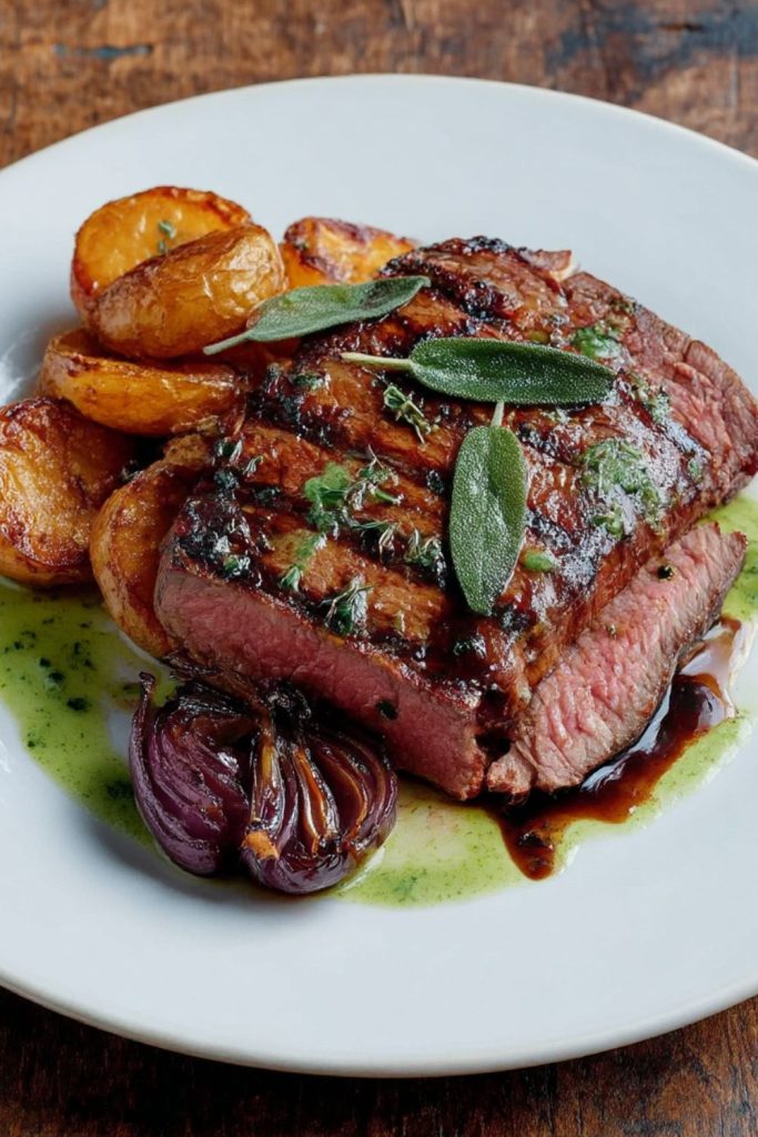 Roasted rump steak Recipe