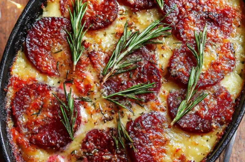 Root vegetable gratin Recipe