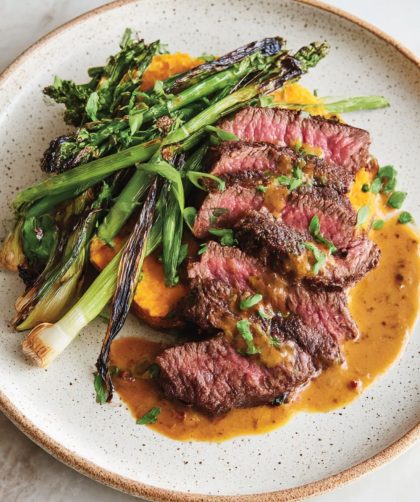 Seared steak & red chimichurri Recipe
