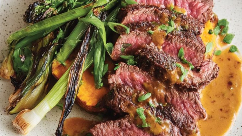 Seared steak & red chimichurri Recipe