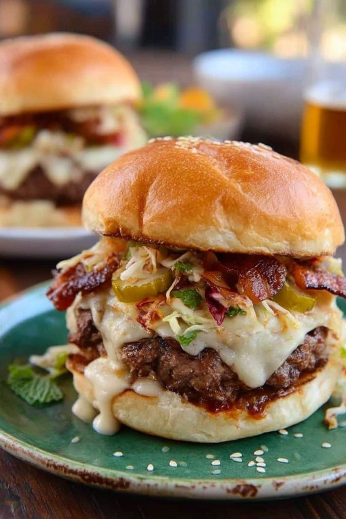 Ultimate barbecue burgers Recipe