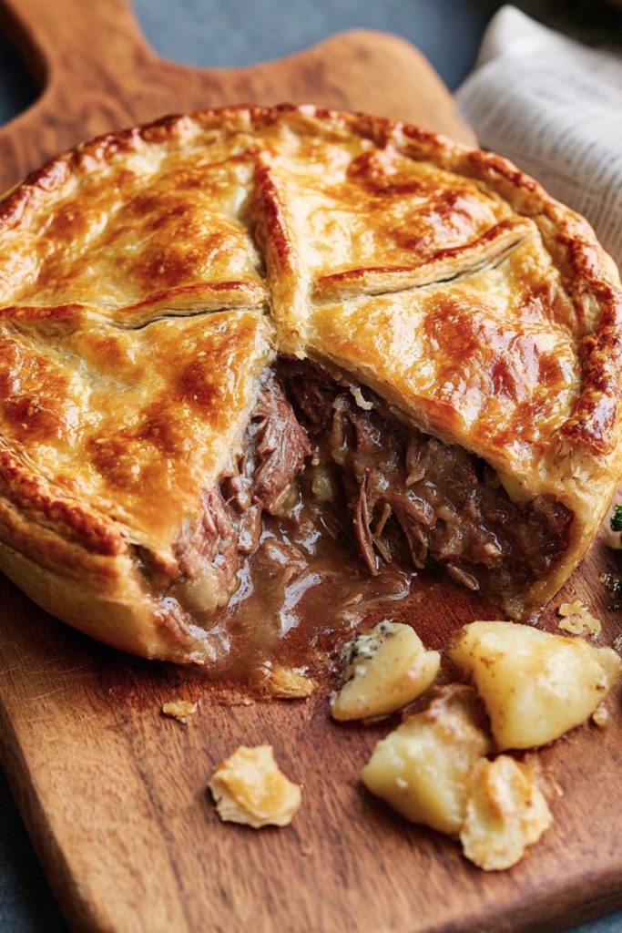 Warwick Davis' Steak & Stilton Pie Recipe