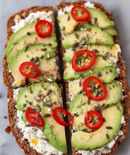Avocado on Rye Toast with Chilli & Seeds Recipe