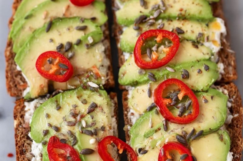 Avocado on Rye Toast with Chilli & Seeds Recipe