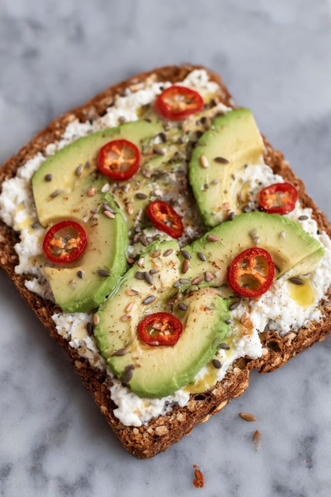 Avocado on Rye Toast with Chilli & Seeds Recipe