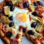 Egg, Prosciutto & Artichoke Pizza Recipe