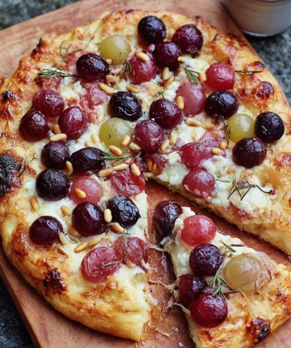 Grape, Rosemary & Ricotta Pizza Recipe