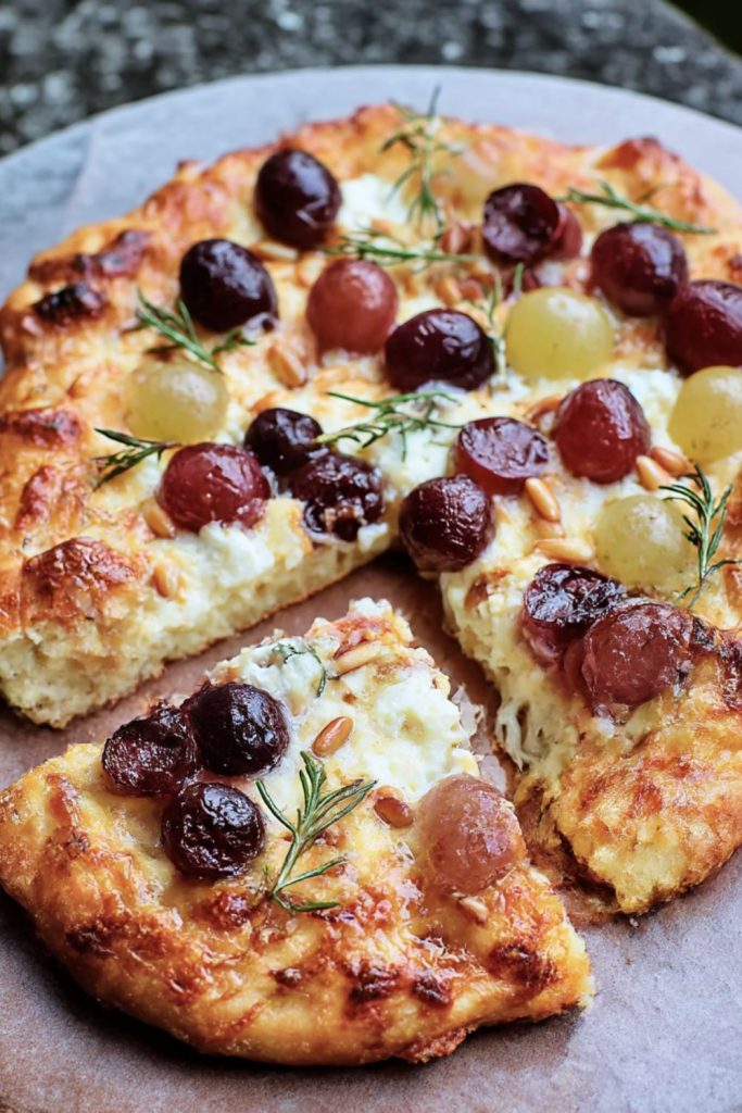 Grape, Rosemary & Ricotta Pizza Recipe