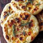 Grilled flatbreads with rosemary oil Recipe