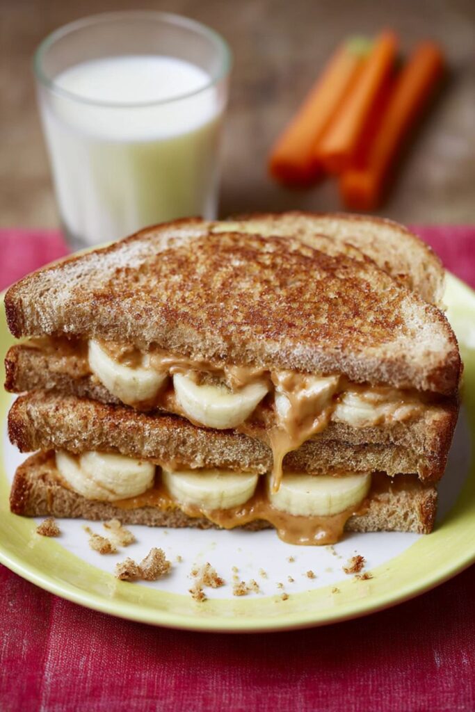 Helen’s peanut butter & banana sandwiches Recipe