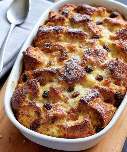 Hot cross bun and butter pudding Recipe