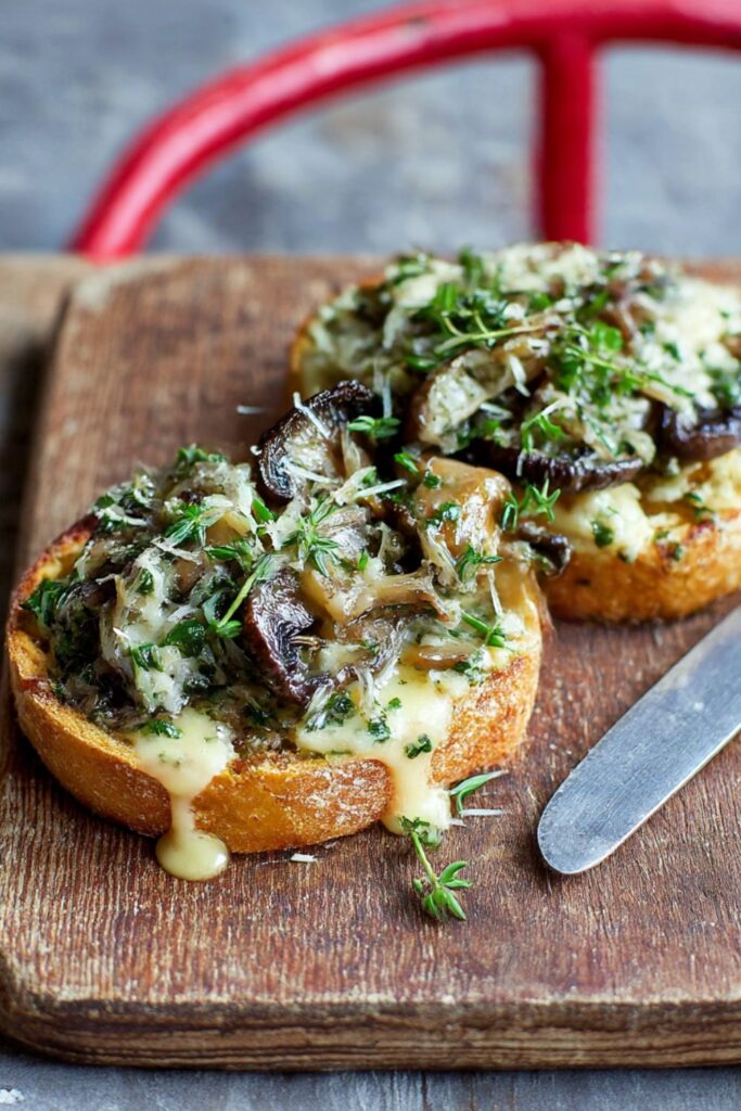 Mushroom Sourdough Bruschettas Recipe