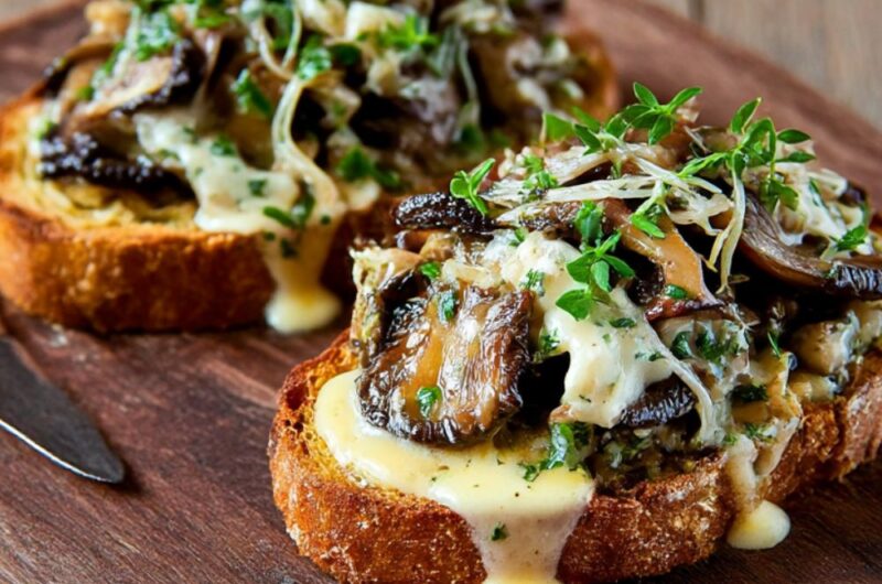 Mushroom Sourdough Bruschettas Recipe