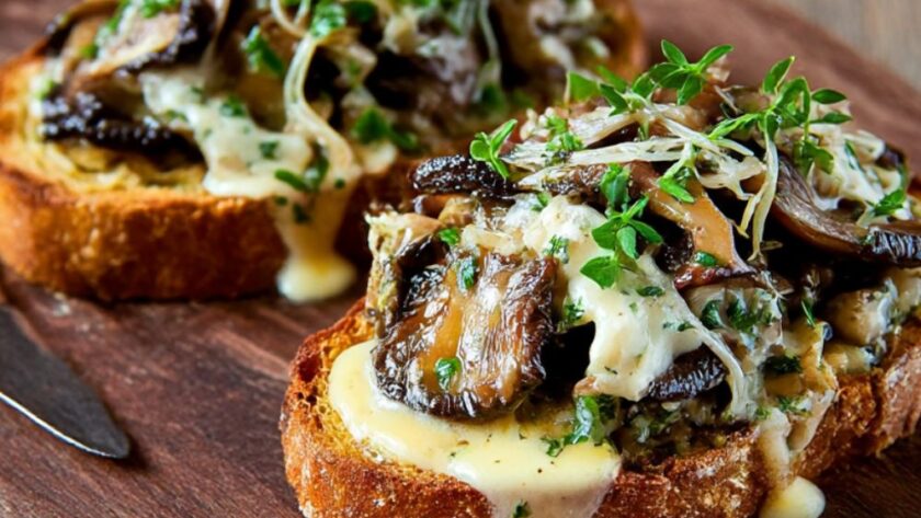 Mushroom Sourdough Bruschettas Recipe