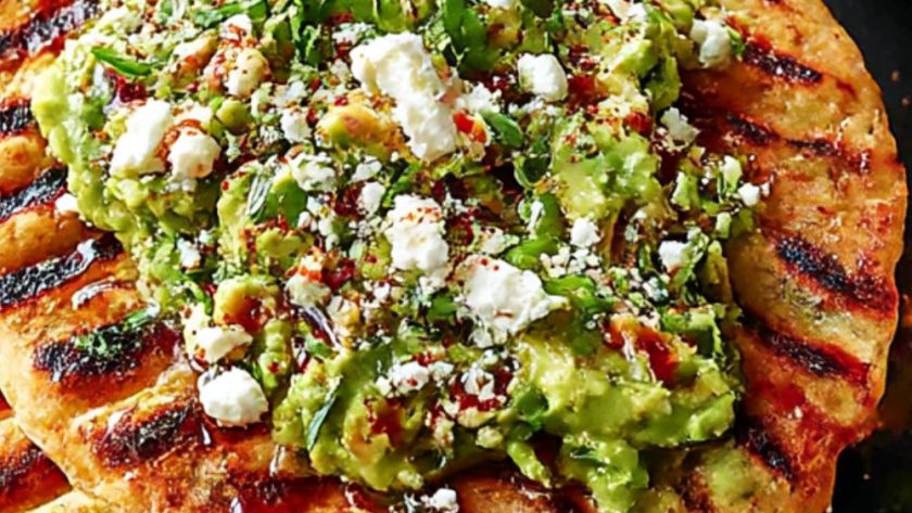 Quick Flatbreads with Avocado & Feta Recipe