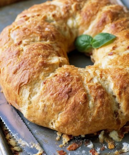 Rolled bread of Parma ham, nice cheese, egg and basil Recipe