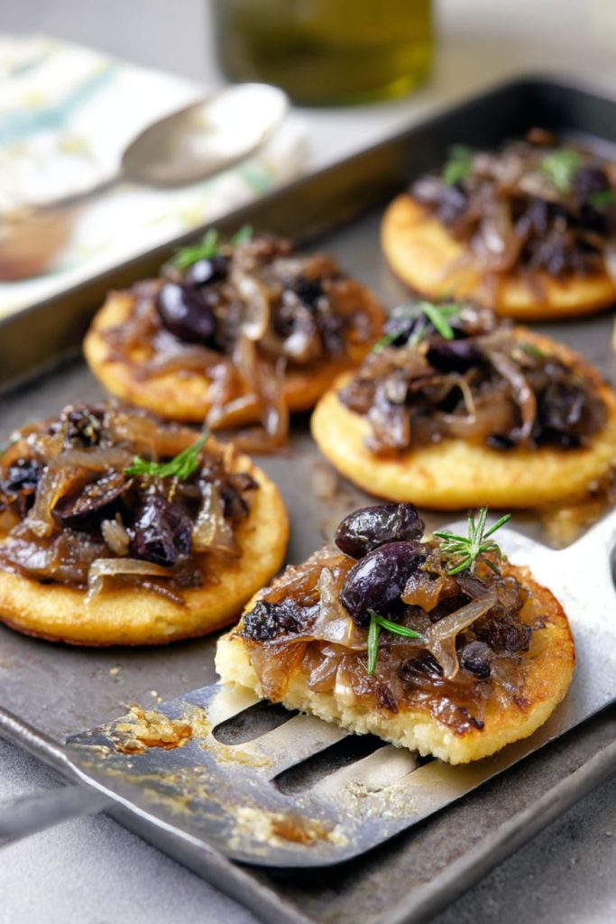 Socca with Caramelised Onions Recipe