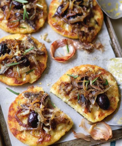 Socca with Caramelised Onions Recipe