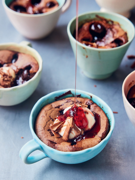 Cherry Chocolate Pots